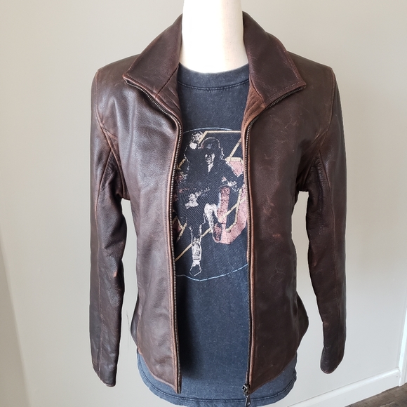 Oakwood Jackets & Blazers - Classic Dark Brown Leather Jacket from the 80s